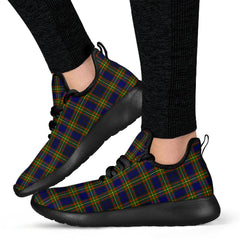 Clelland Modern Tartan Plaid Mesh Knit Sneakers