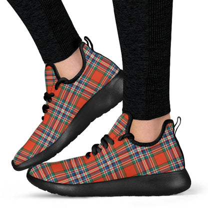 MacFarlane Ancient Tartan Plaid Mesh Knit Sneakers