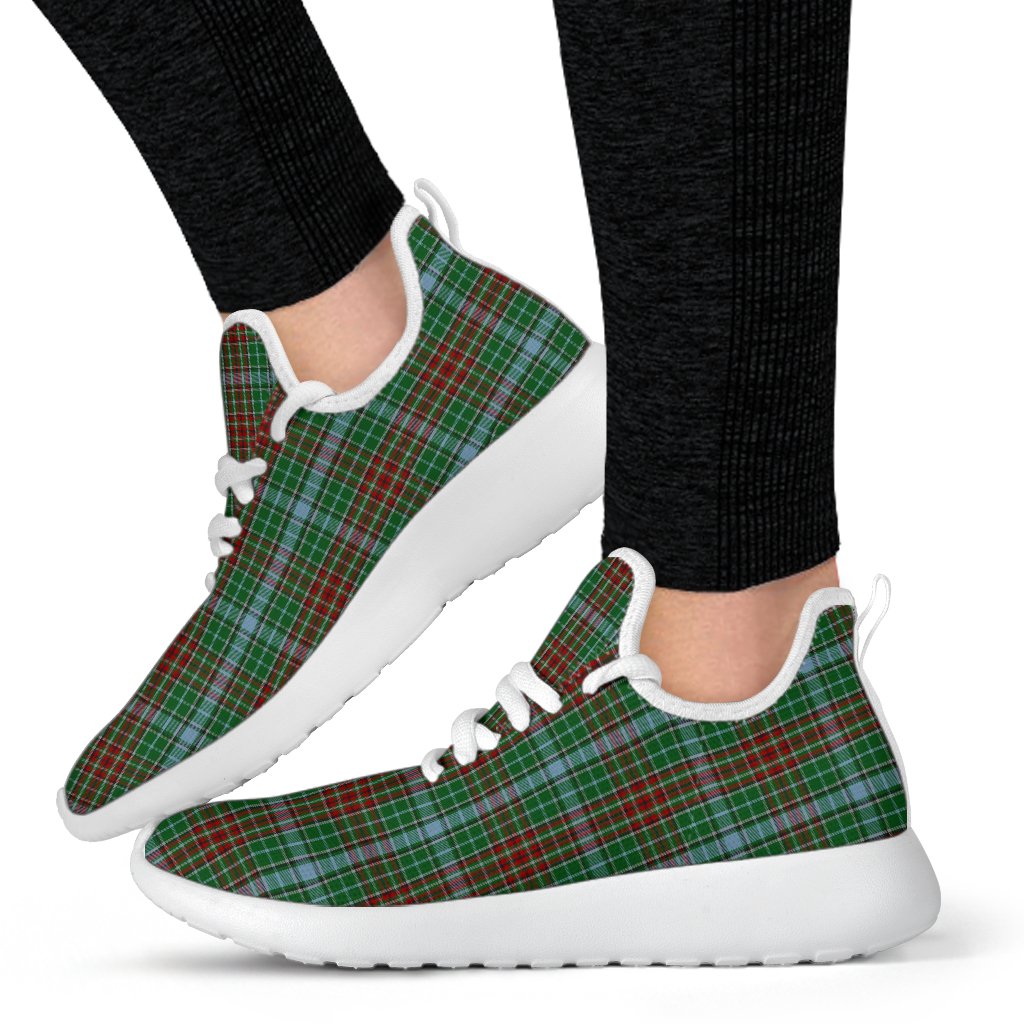 Gayre Tartan Plaid Mesh Knit Sneakers