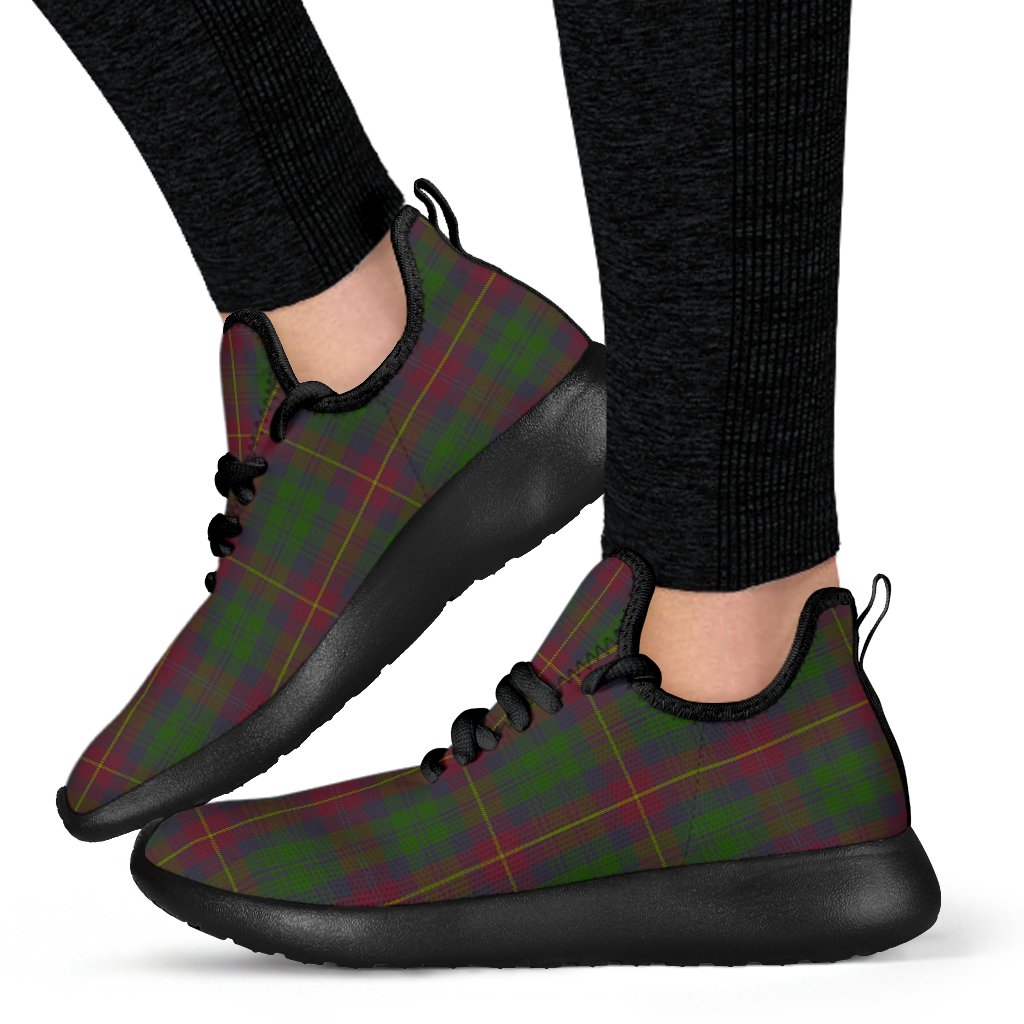 Cairns Tartan Plaid Mesh Knit Sneakers