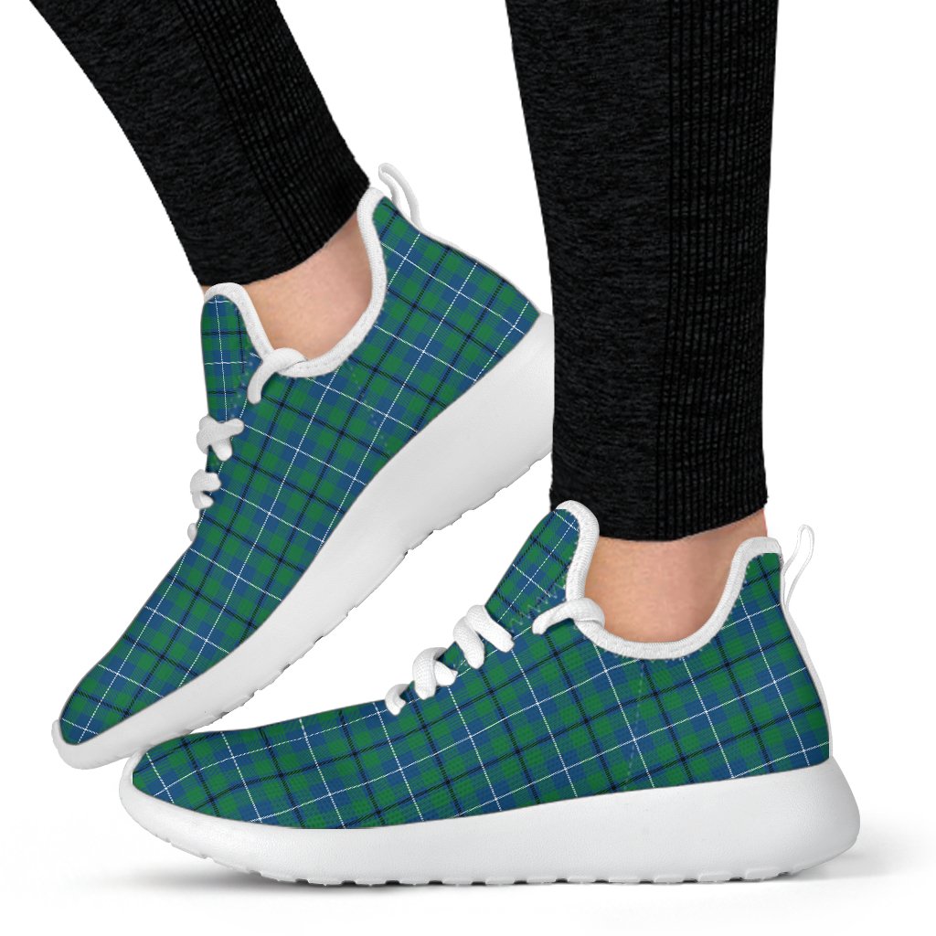 Douglas Ancient Tartan Plaid Mesh Knit Sneakers