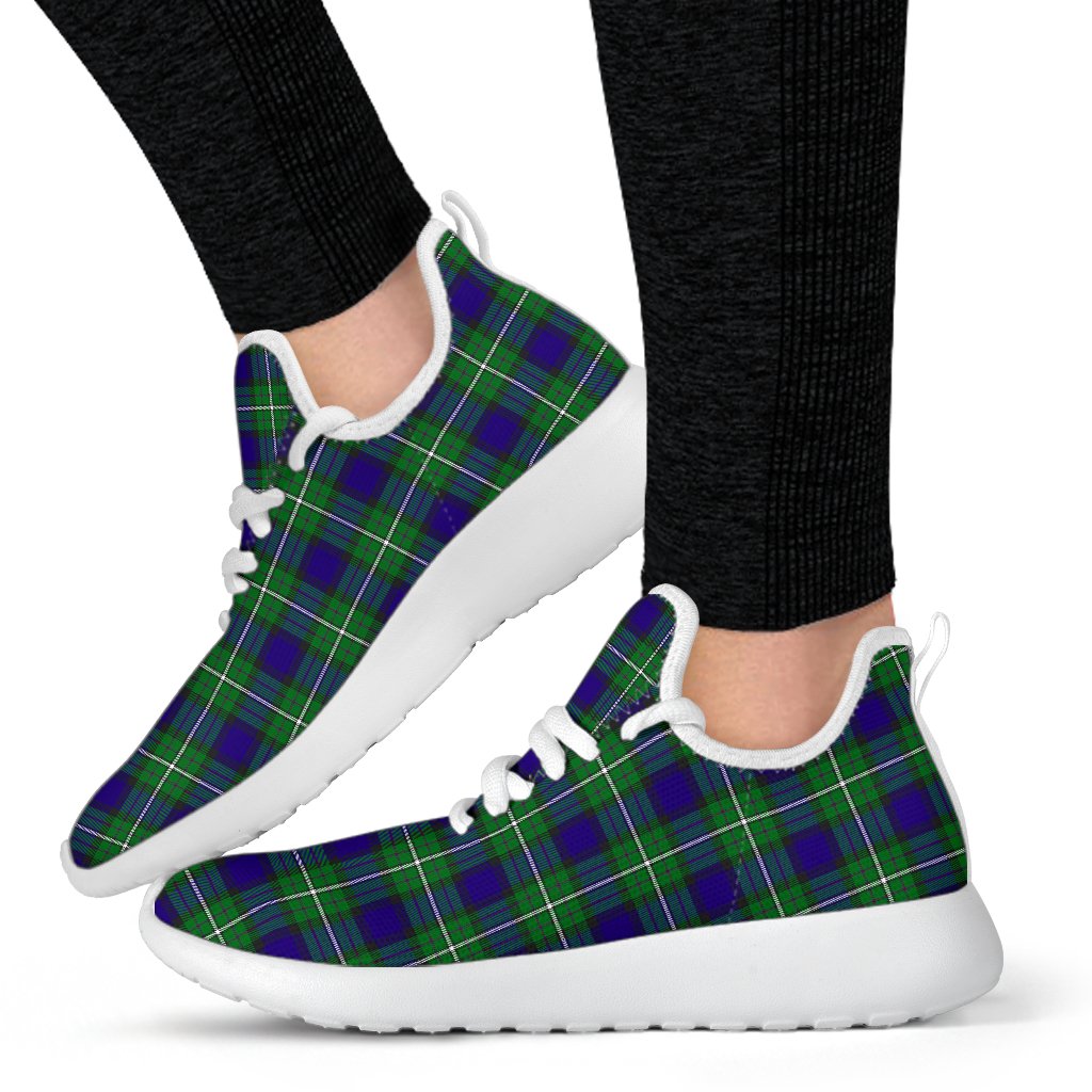 Alexander Tartan Plaid Mesh Knit Sneakers