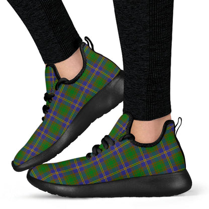 Strange of Balkaskie Tartan Plaid Mesh Knit Sneakers