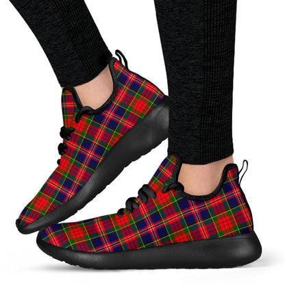 MacPherson Modern Tartan Plaid Mesh Knit Sneakers