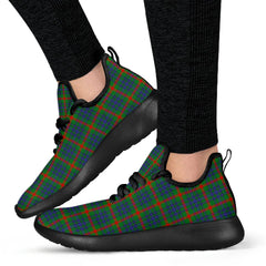 Aiton Tartan Plaid Mesh Knit Sneakers