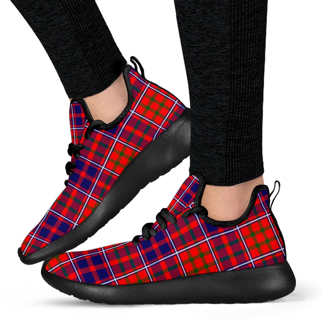 Cameron of Lochiel Modern Tartan Plaid Mesh Knit Sneakers