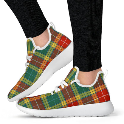 Buchanan Old Sett Tartan Plaid Mesh Knit Sneakers