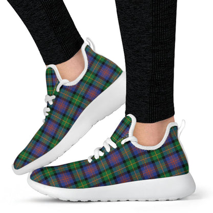 Logan Ancient Tartan Plaid Mesh Knit Sneakers