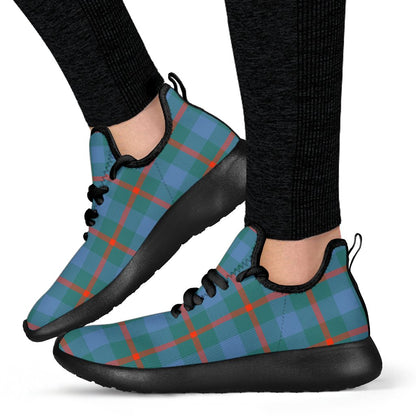 Agnew Ancient Tartan Plaid Mesh Knit Sneakers