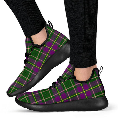 Taylor Tartan Plaid Mesh Knit Sneakers