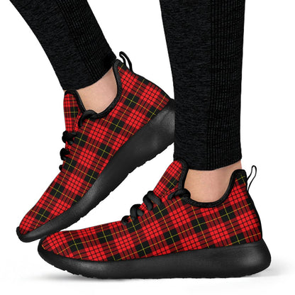 MacQueen Modern Tartan Plaid Mesh Knit Sneakers