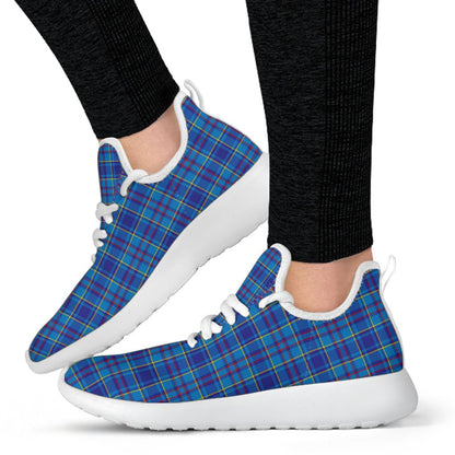 Mercer Modern Tartan Plaid Mesh Knit Sneakers