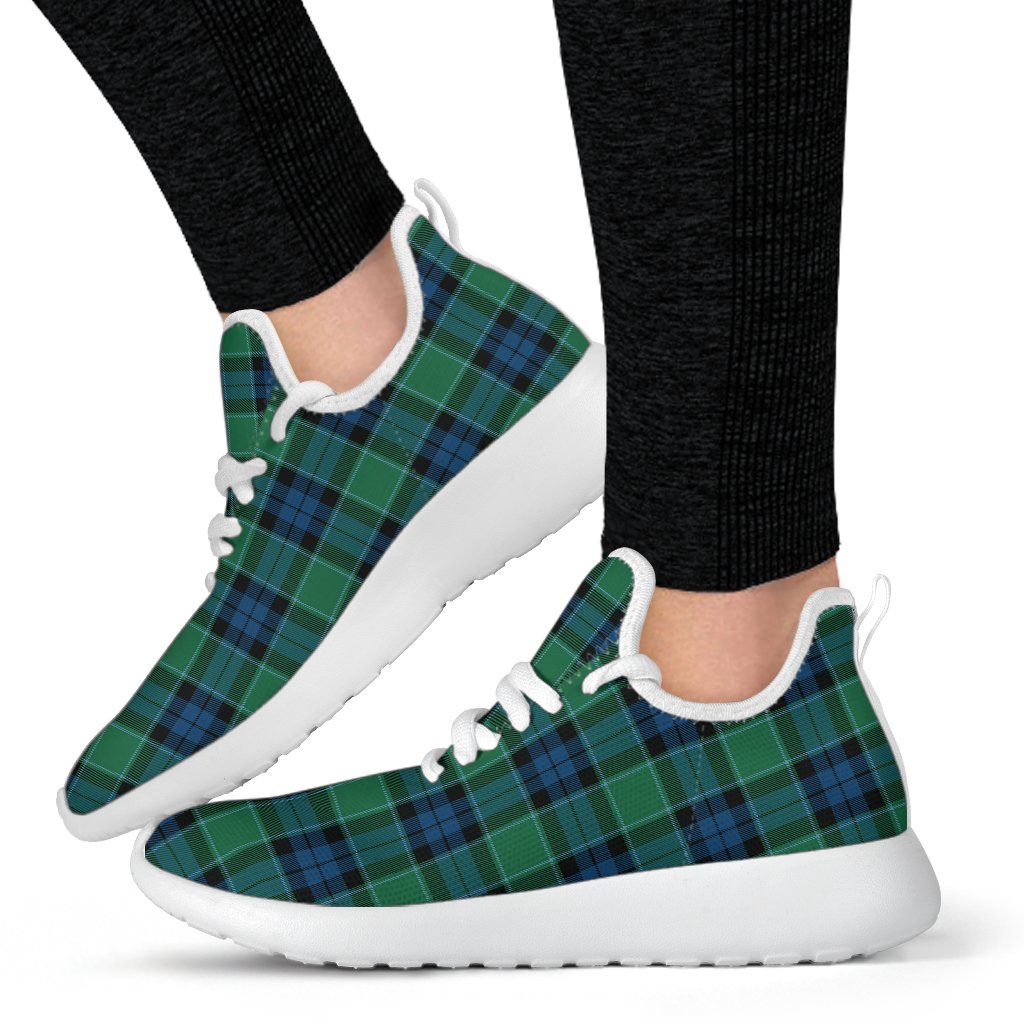 Graham of Menteith Ancient Tartan Plaid Mesh Knit Sneakers