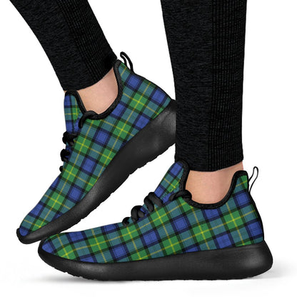 Gordon Old Ancient Tartan Plaid Mesh Knit Sneakers