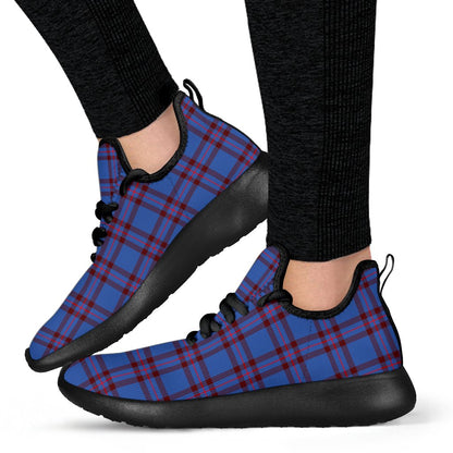 Elliot Modern Tartan Plaid Mesh Knit Sneakers