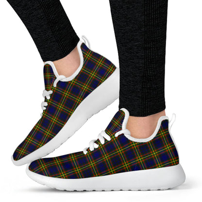 MacLellan Modern Tartan Plaid Mesh Knit Sneakers