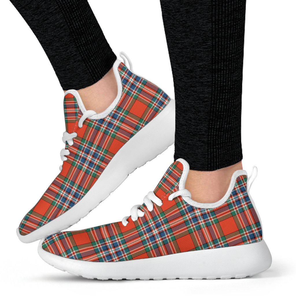 MacFarlane Ancient Tartan Plaid Mesh Knit Sneakers