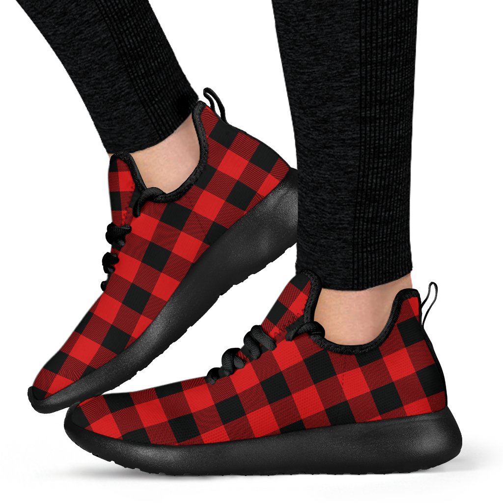 Rob Roy MacGregor Modern Tartan Plaid Mesh Knit Sneakers