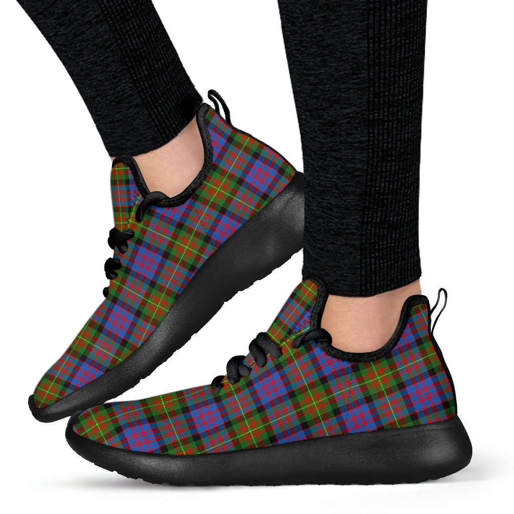 Carnegie Ancient Tartan Plaid Mesh Knit Sneakers