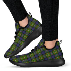 Fergusson Modern Tartan Plaid Mesh Knit Sneakers