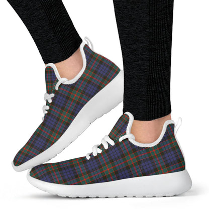 Fletcher of Dunans Tartan Plaid Mesh Knit Sneakers