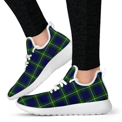 Forbes Modern Tartan Plaid Mesh Knit Sneakers