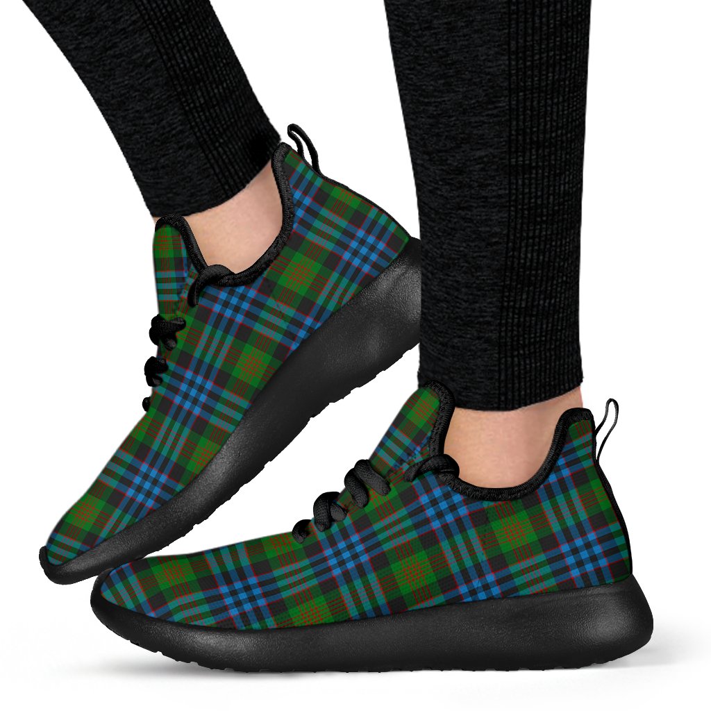 Newlands of Lauriston Tartan Plaid Mesh Knit Sneakers