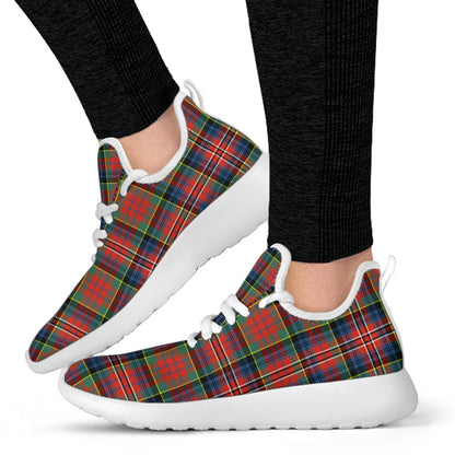 MacPherson Ancient Tartan Plaid Mesh Knit Sneakers