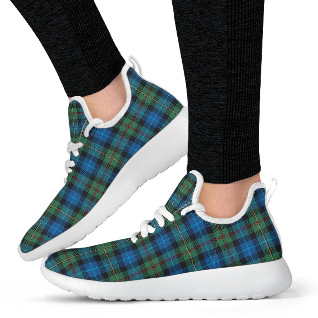 Smith Ancient Tartan Plaid Mesh Knit Sneakers