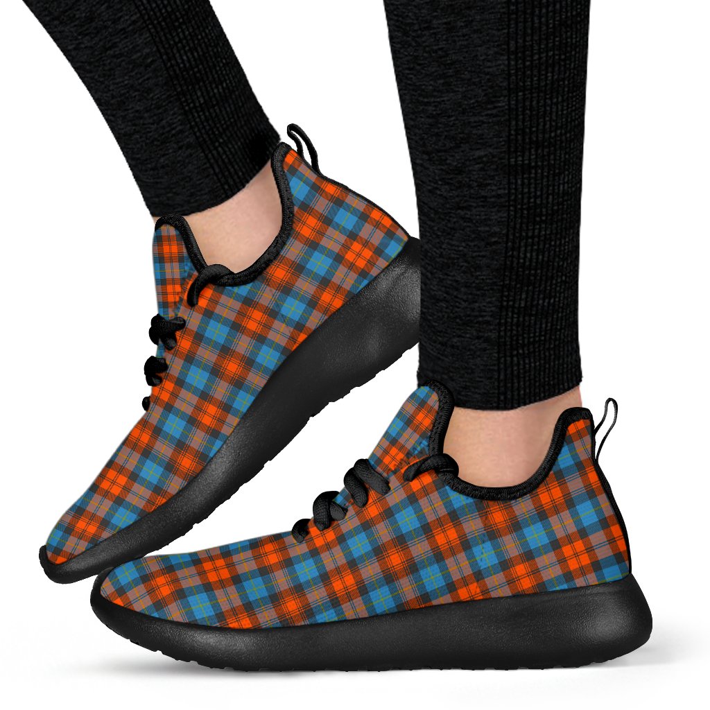 MacLachlan Ancient Tartan Plaid Mesh Knit Sneakers