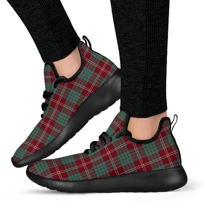 Crawford Modern Tartan Plaid Mesh Knit Sneakers