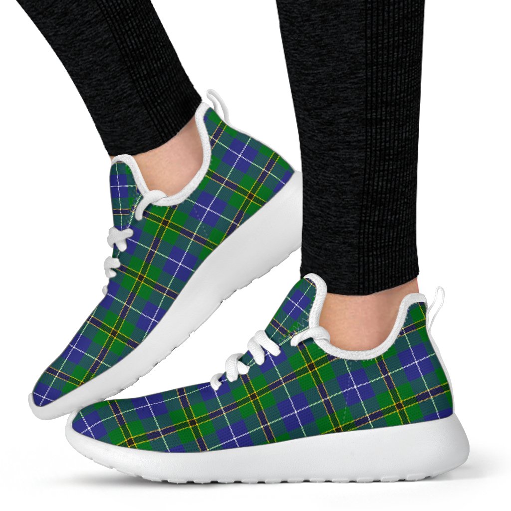 Turnbull Hunting Tartan Plaid Mesh Knit Sneakers