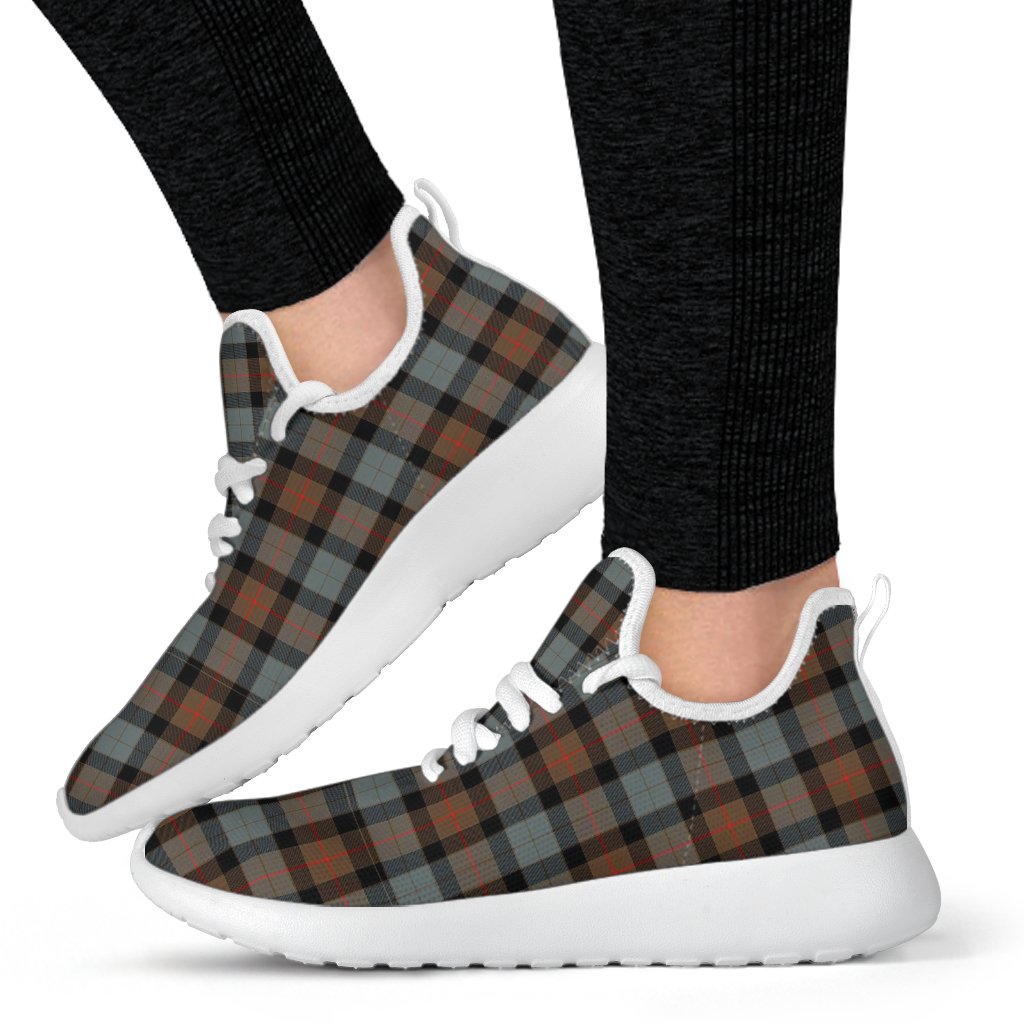 Gunn Weathered Tartan Plaid Mesh Knit Sneakers