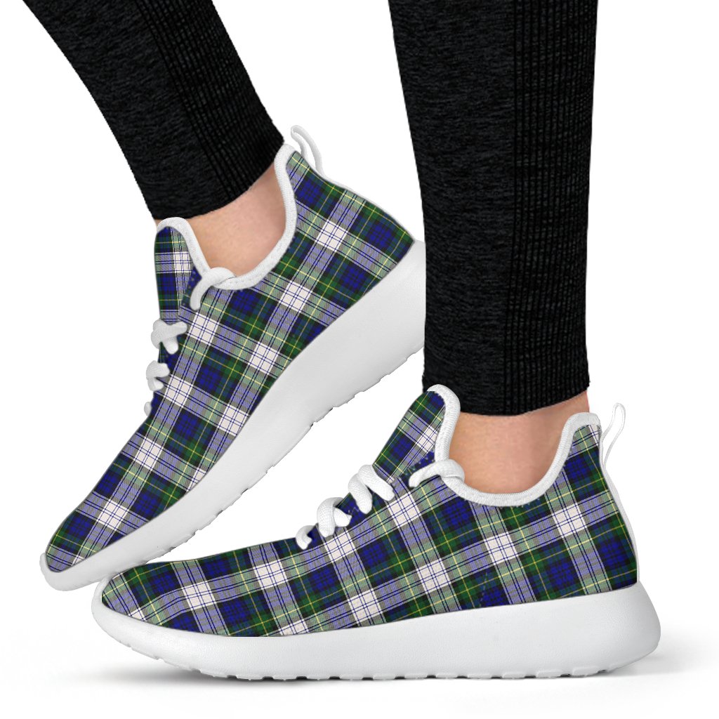 Gordon Dress Modern Tartan Plaid Mesh Knit Sneakers