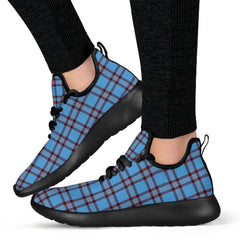 Elliot Ancient Tartan Plaid Mesh Knit Sneakers