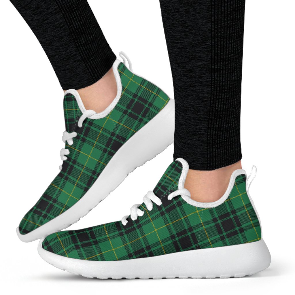 MacArthur Ancient Tartan Plaid Mesh Knit Sneakers