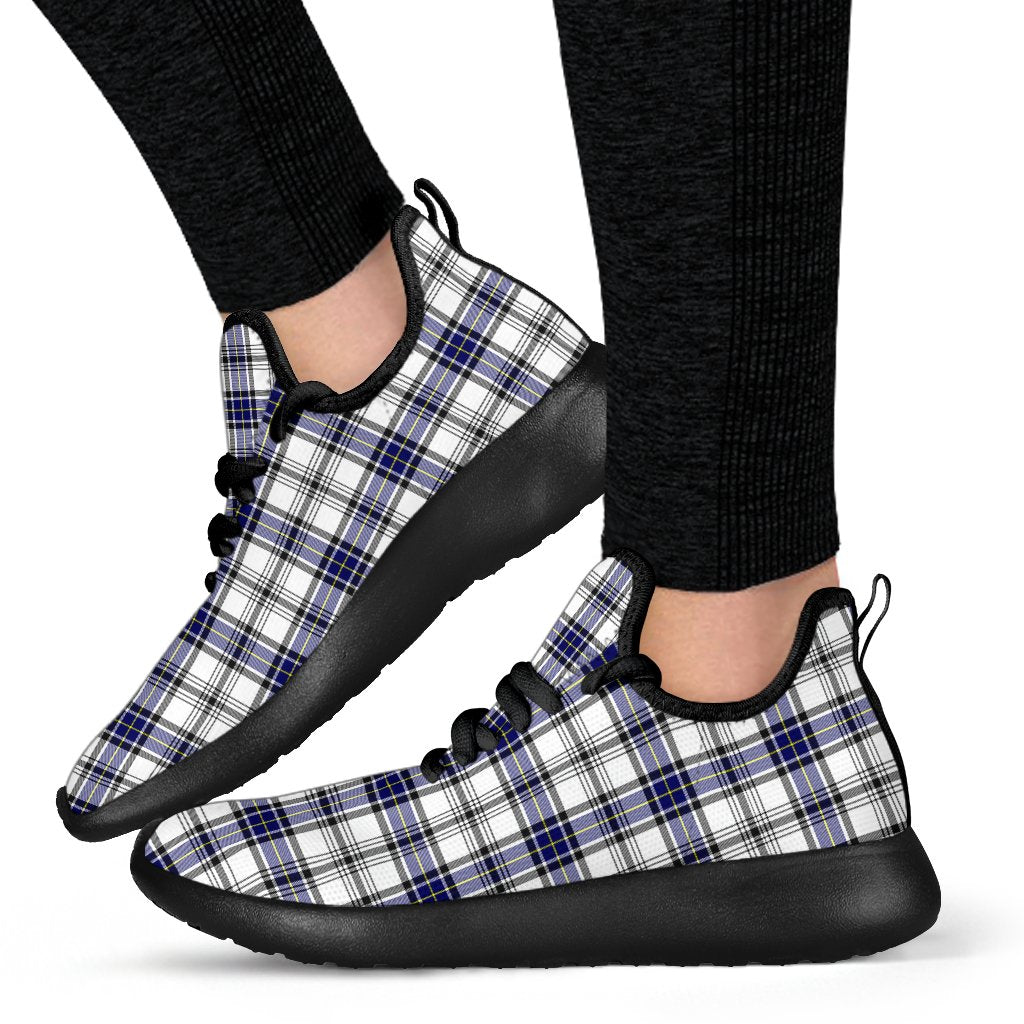 Hannay Modern Tartan Plaid Mesh Knit Sneakers