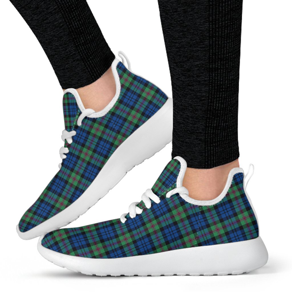 Baird Ancient Tartan Plaid Mesh Knit Sneakers