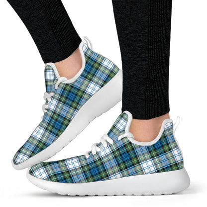 Campbell Dress Ancient Tartan Plaid Mesh Knit Sneakers