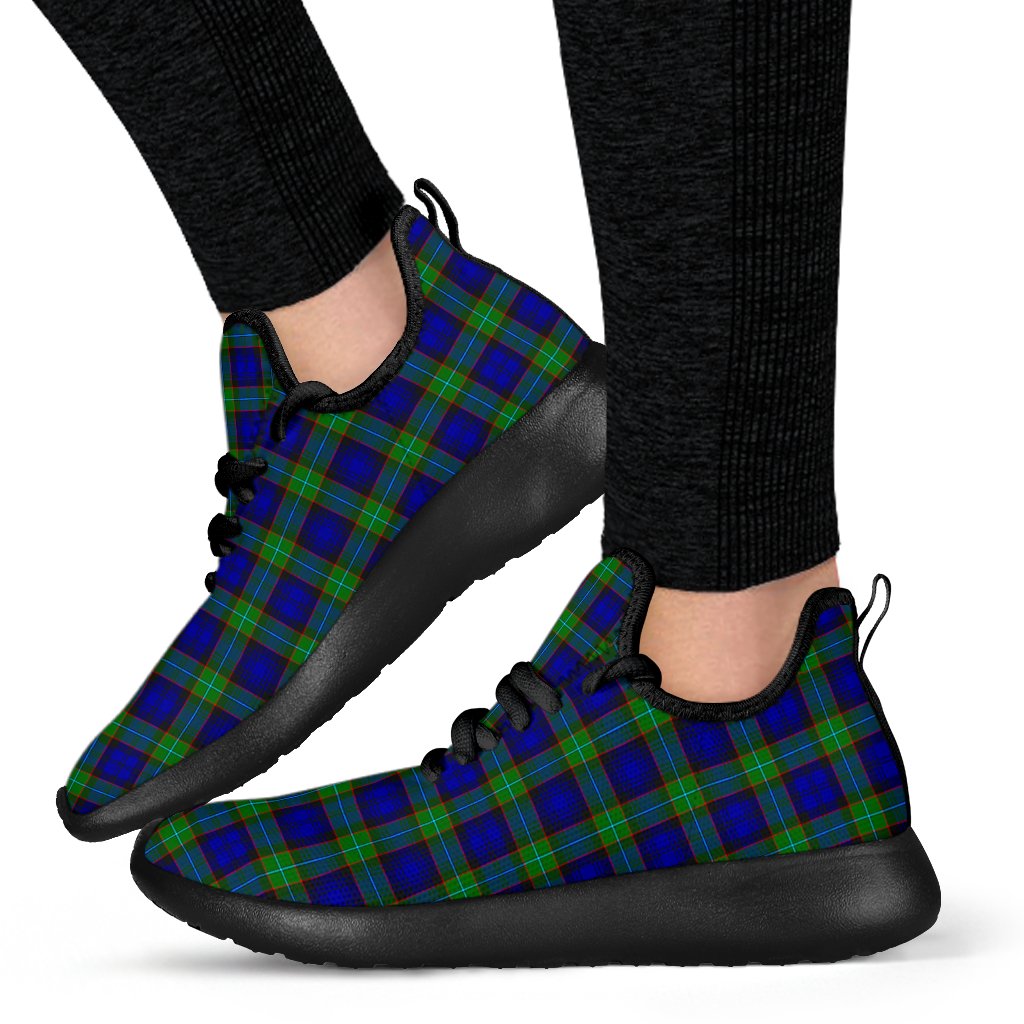 Sempill Modern Tartan Plaid Mesh Knit Sneakers