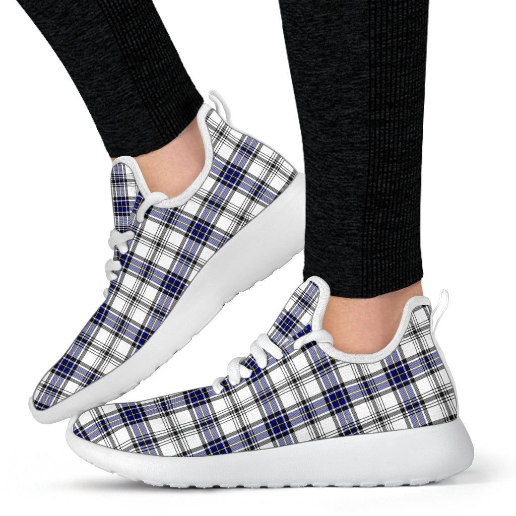 Hannay Modern Tartan Plaid Mesh Knit Sneakers