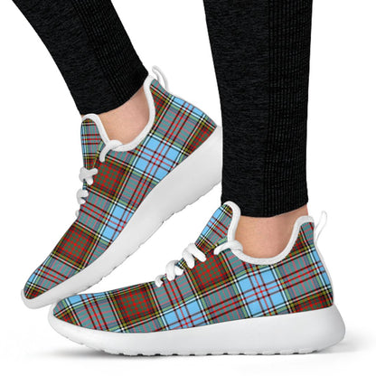 Anderson Ancient Tartan Plaid Mesh Knit Sneakers