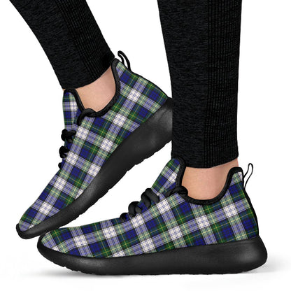 Gordon Dress Modern Tartan Plaid Mesh Knit Sneakers