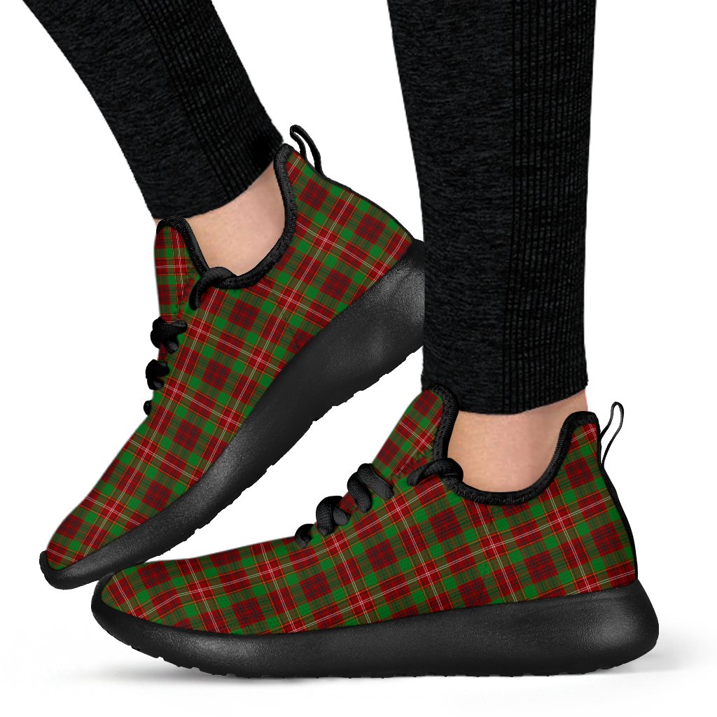 Ainslie Tartan Plaid Mesh Knit Sneakers