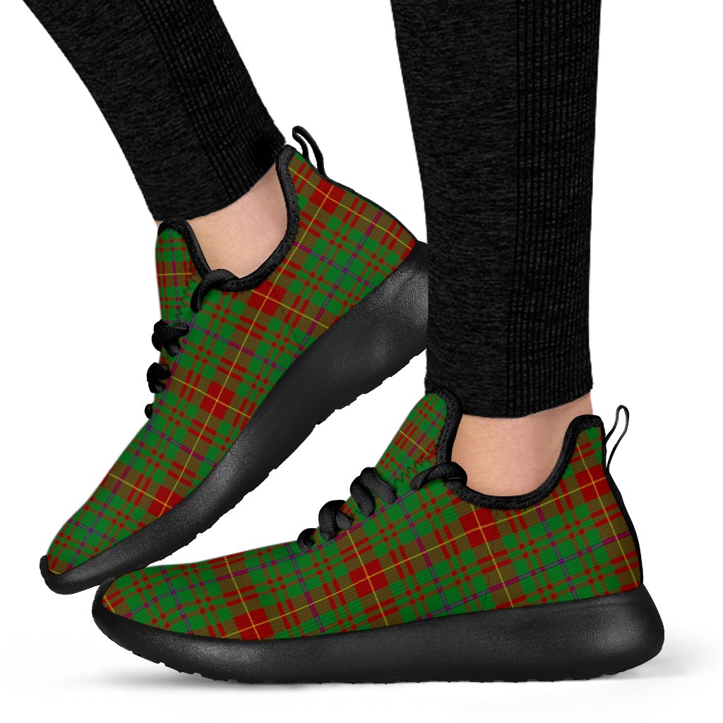 Fulton Tartan Plaid Mesh Knit Sneakers