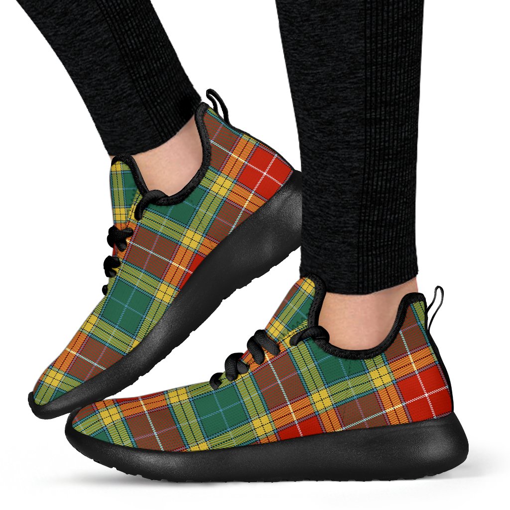 Buchanan Old Sett Tartan Plaid Mesh Knit Sneakers