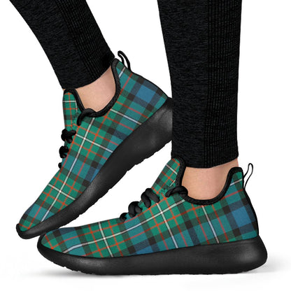 FERGUSON ANCIENT Tartan Plaid Mesh Knit Sneakers