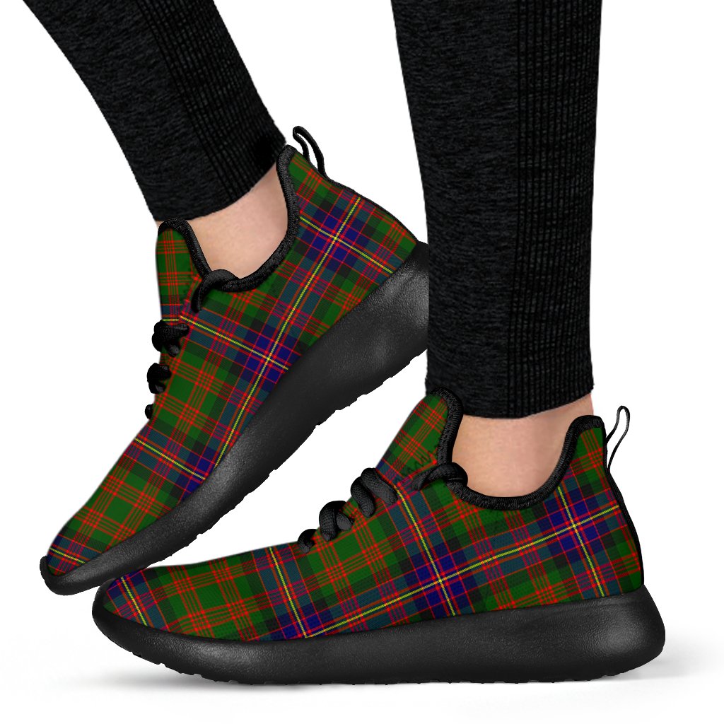 Cochrane Modern Tartan Plaid Mesh Knit Sneakers