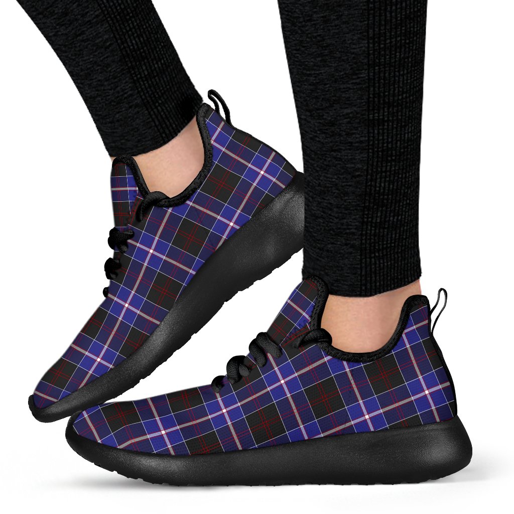 Dunlop Modern Tartan Plaid Mesh Knit Sneakers