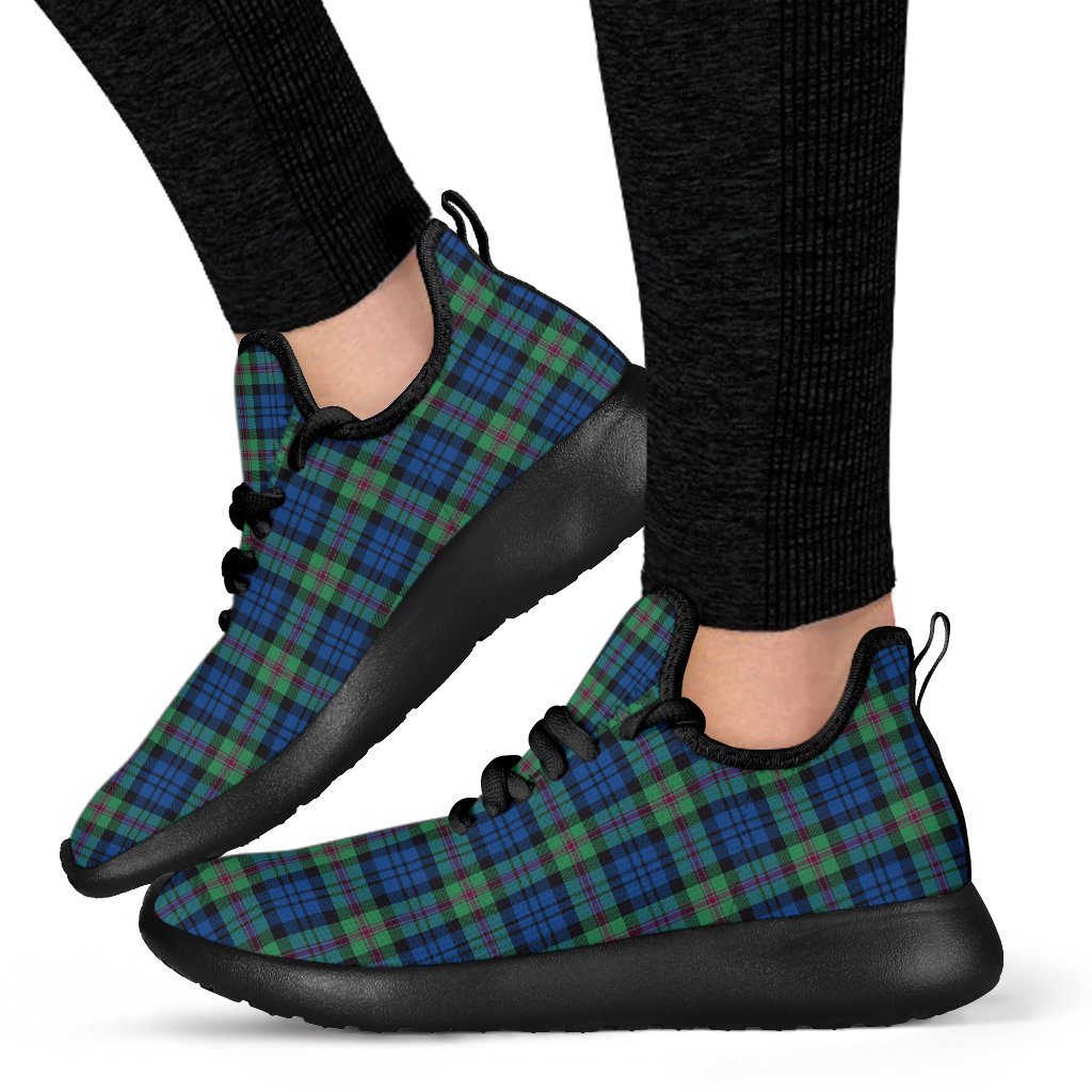 Baird Ancient Tartan Plaid Mesh Knit Sneakers